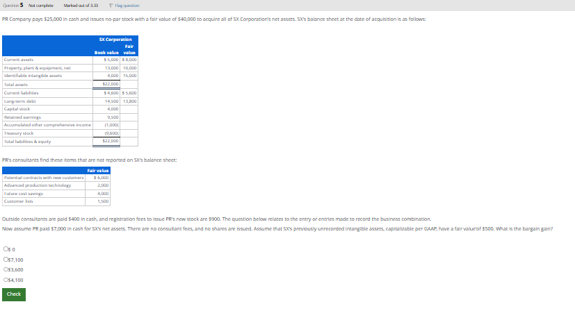 PR Company pays \ ( \ $ 2 5 , 0 0 0 \ ) in cash