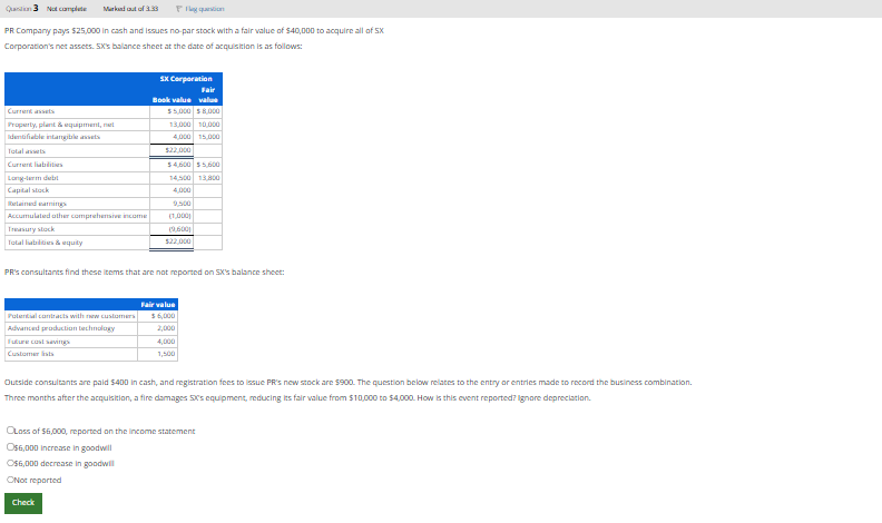 PR Compary pays \ ( \ $ 2 5 , 0 0 0 \ ) in cash