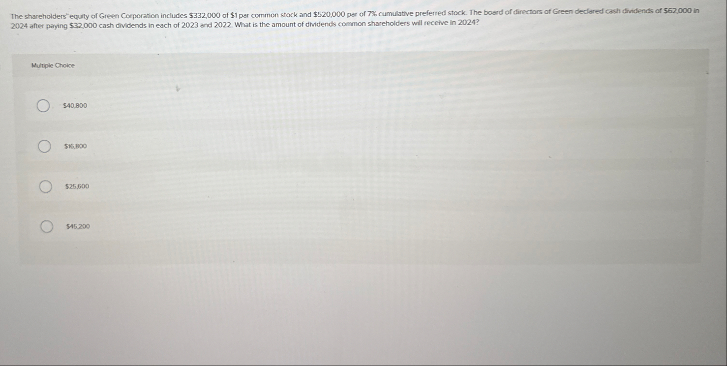 2 0 2 4 after paying $ 3 2 , 0 0 0 cash dividends