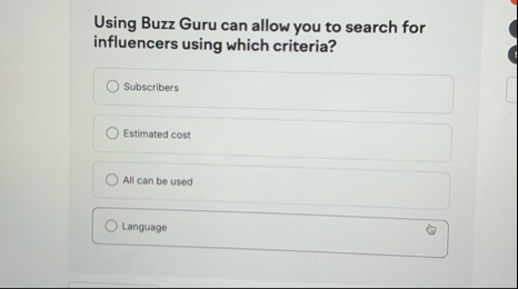 Using Buzz Guru can allow you to search for