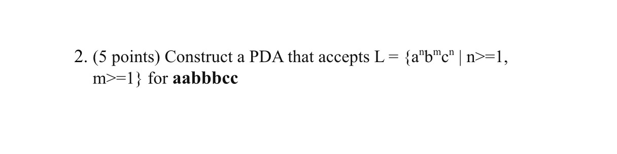 Sovle it handwritten only ( 5 points ) Construct