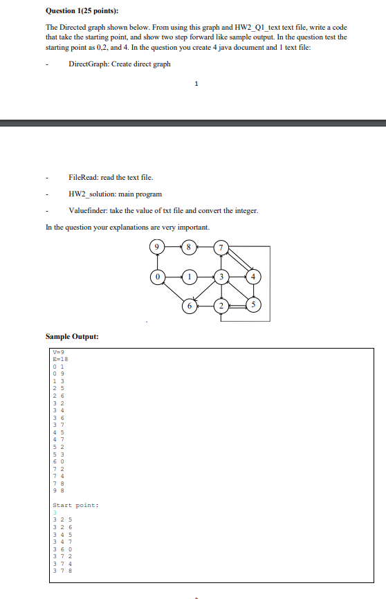 Write the java code dont write me the algorithm