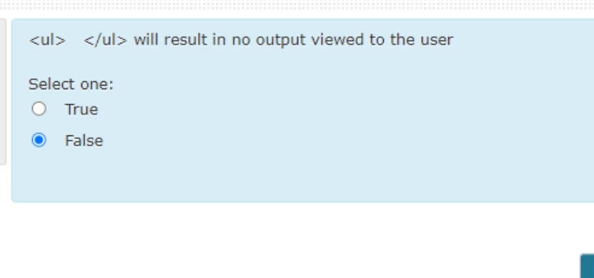 will result in no output viewed to the user
