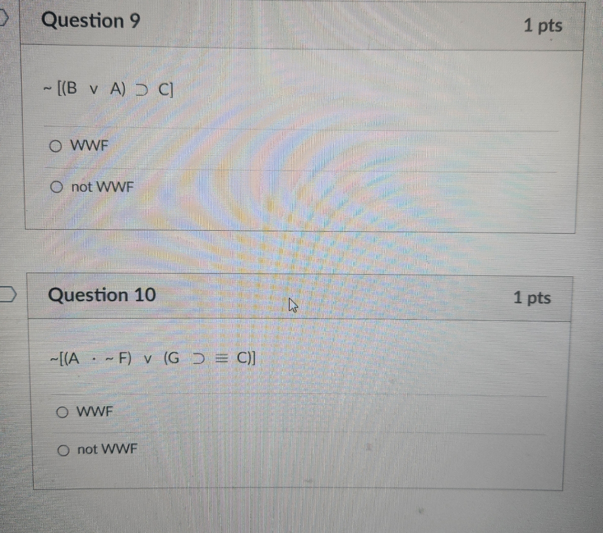 intro into logic either a wff or not. ( well