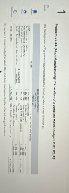 1 Problem 2 2 - 4 A ( Algo ) Manufacturing: