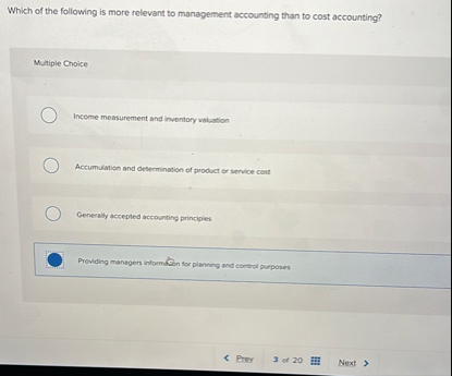 Which of the following is more relevant to