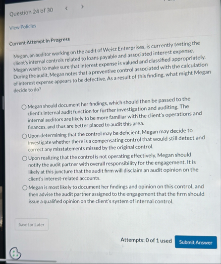 Question 2 4 of 3 0 View Policies Current Attempt