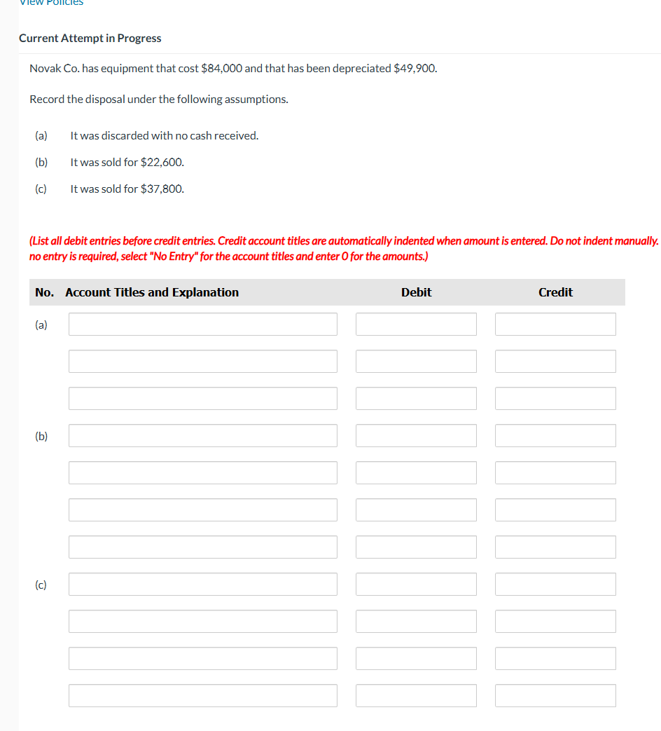 Current Attempt in Progress Novak Co . has