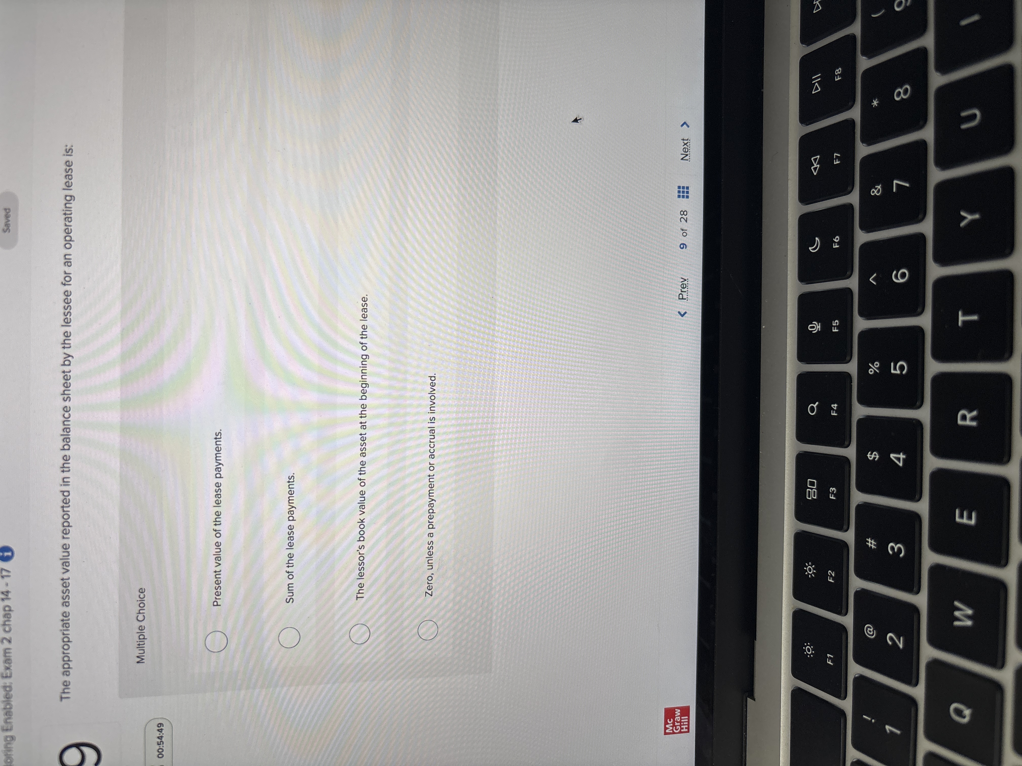 Oring Enabled: Exam 2 chap 1 4 - 1 7 ( i ) Saved