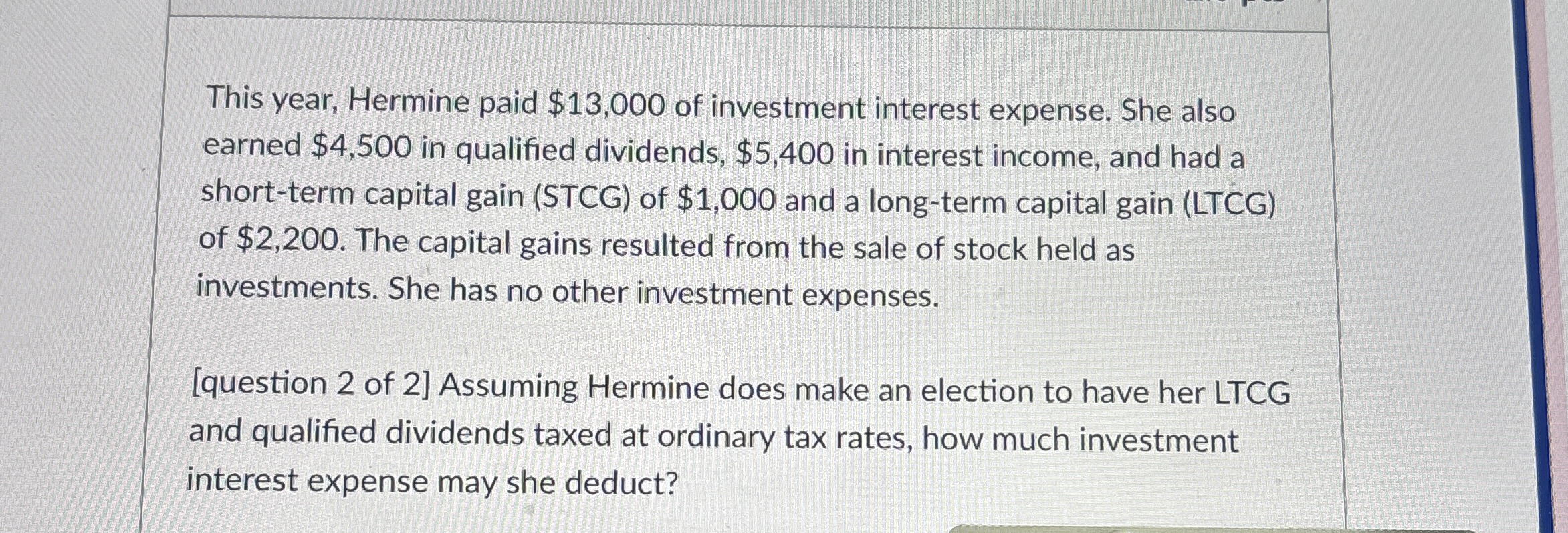 This year, Hermine paid $ 1 3 , 0 0 0 of