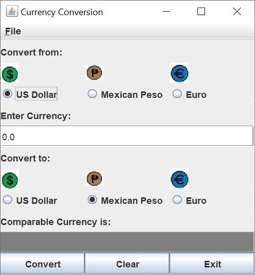 Make ConvertFrame.java and ConvertApp.java.