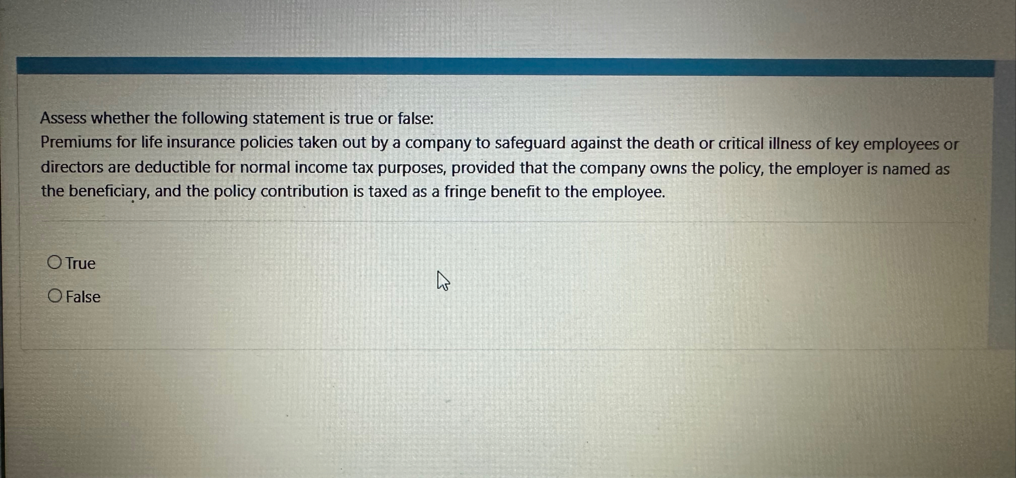 Assess whether the following statement is true or