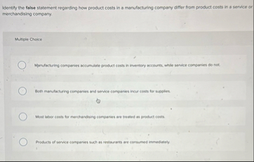 Identify the false statement regarding how