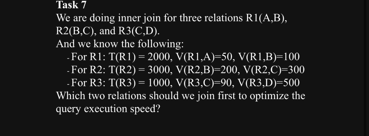 Task 7 We are doing inner join for three