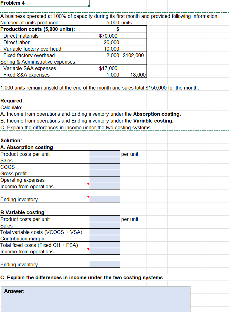A business operated at \ ( 1 0 0 \ % \ ) of