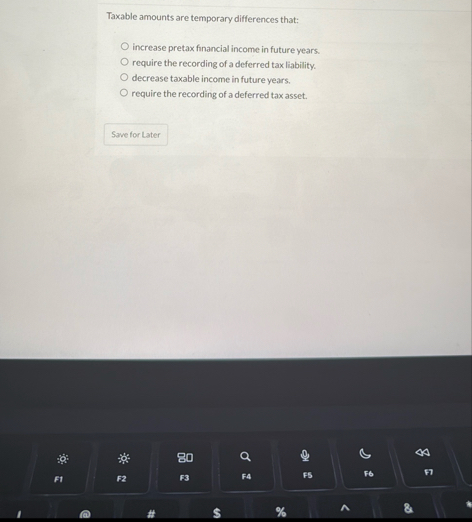 Taxable amounts are temporary differences that: