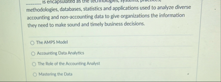 q , is encapsulateo as the methodologies,