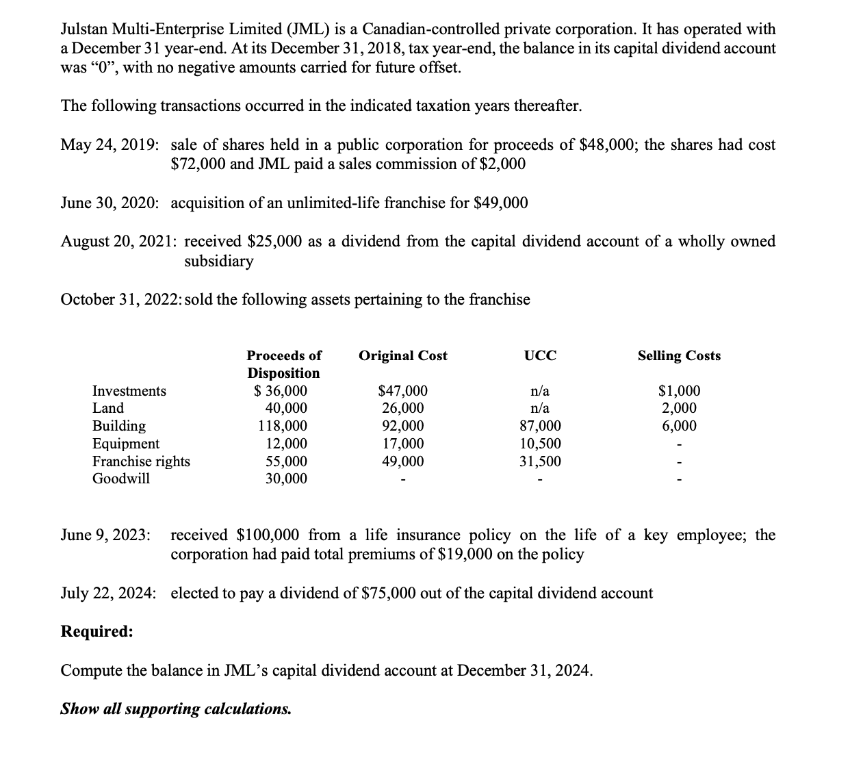 Julstan Multi - Enterprise Limited ( JML ) is a