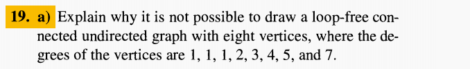 a ) Explain why it is not possible to draw a loop