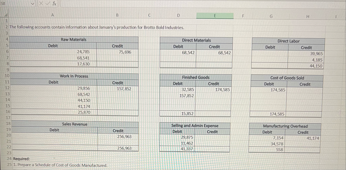 A B C D E F G H 4 3 Kess: Work in Process Ending