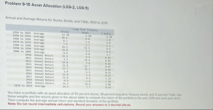 Problem 9 - 1 8 Asset Allocation ( LG 9 - 2 , LG