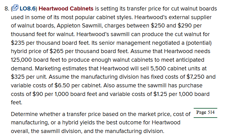 8 . ( \ ( \ ) LO 8 . 6 ) Heartwood Cabinets is