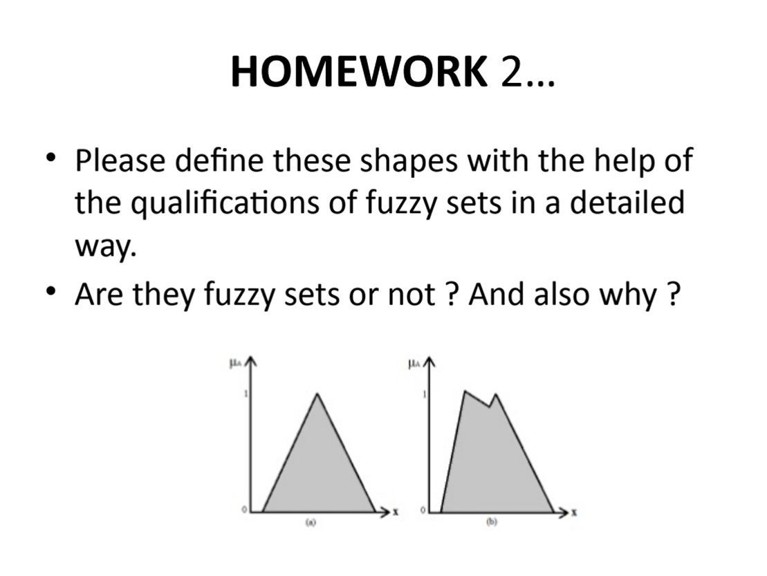 HOMEWORK 2 . . . Please define these shapes with