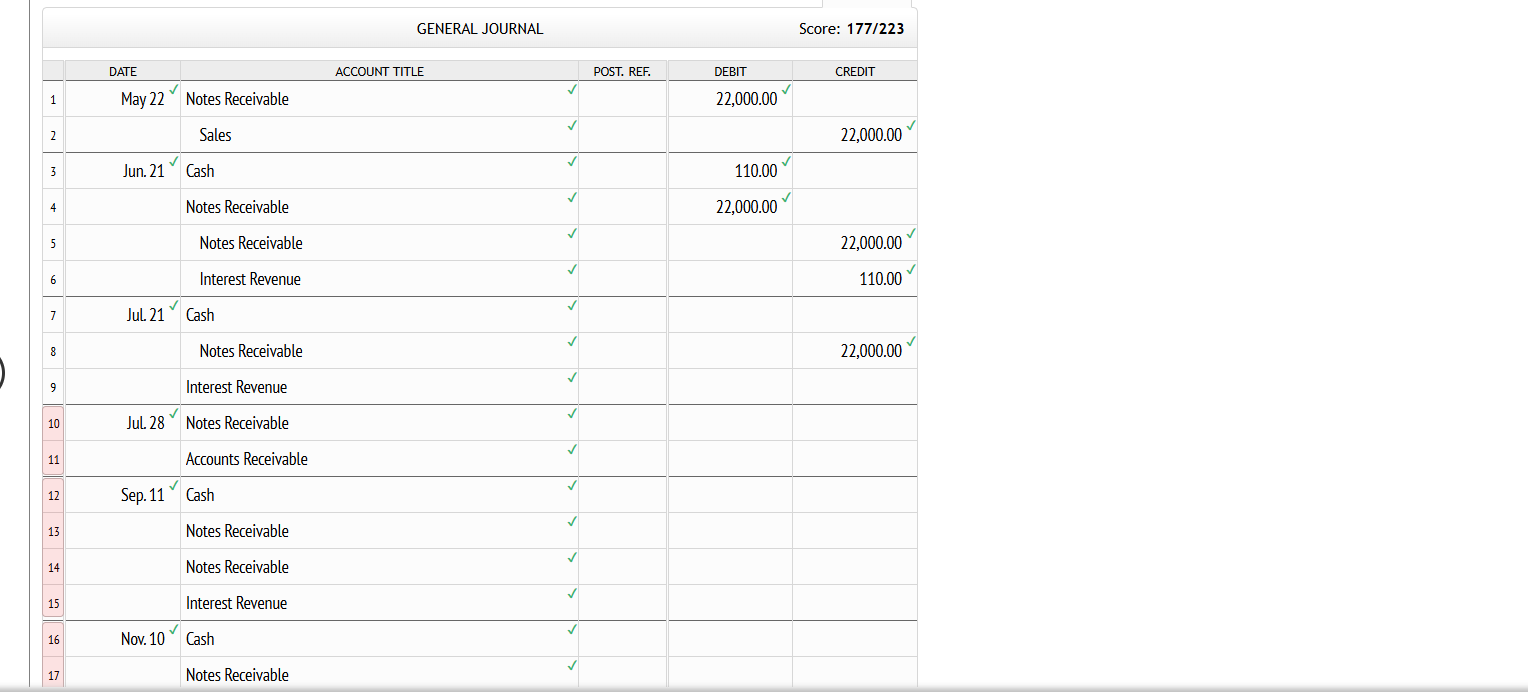 May 2 2 Received a 3 0 - day, 6 % note in payment
