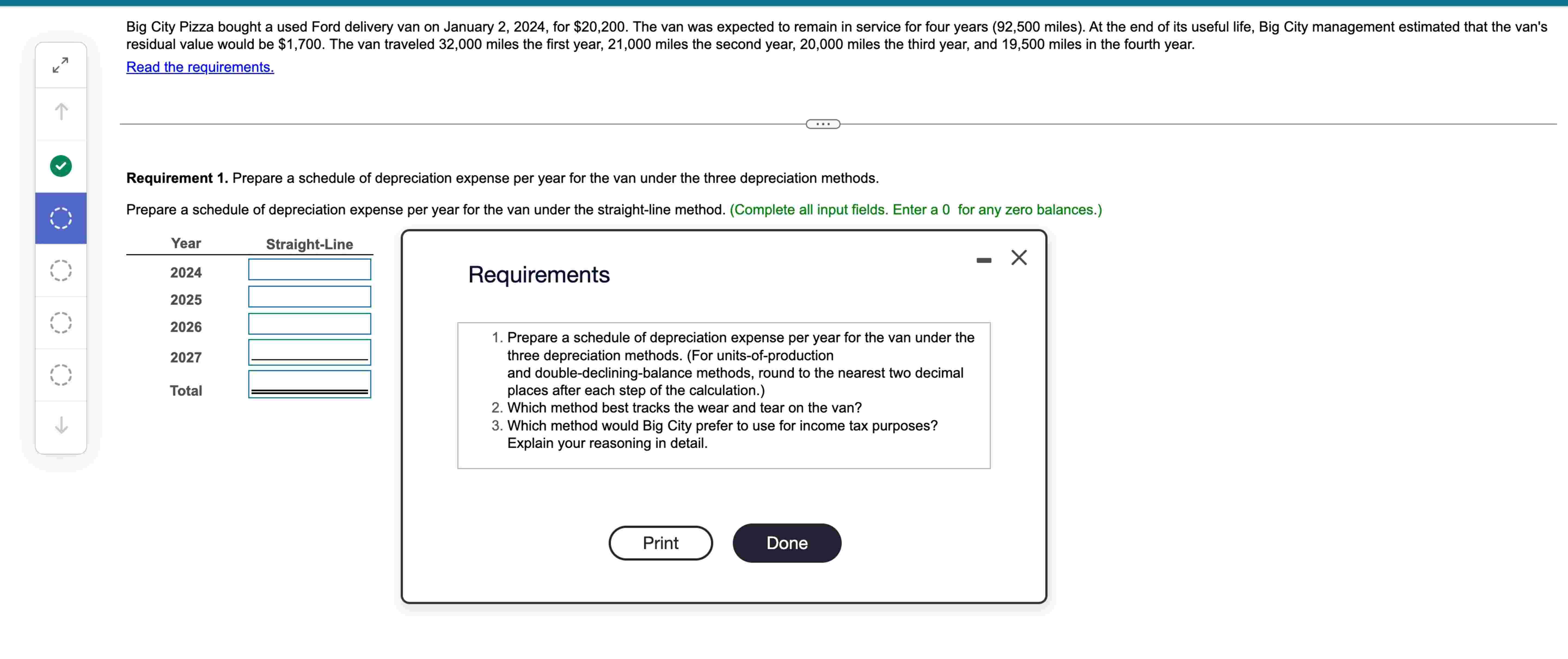 residual value would be \ ( \ $ 1 , 7 0 0 \ ) .