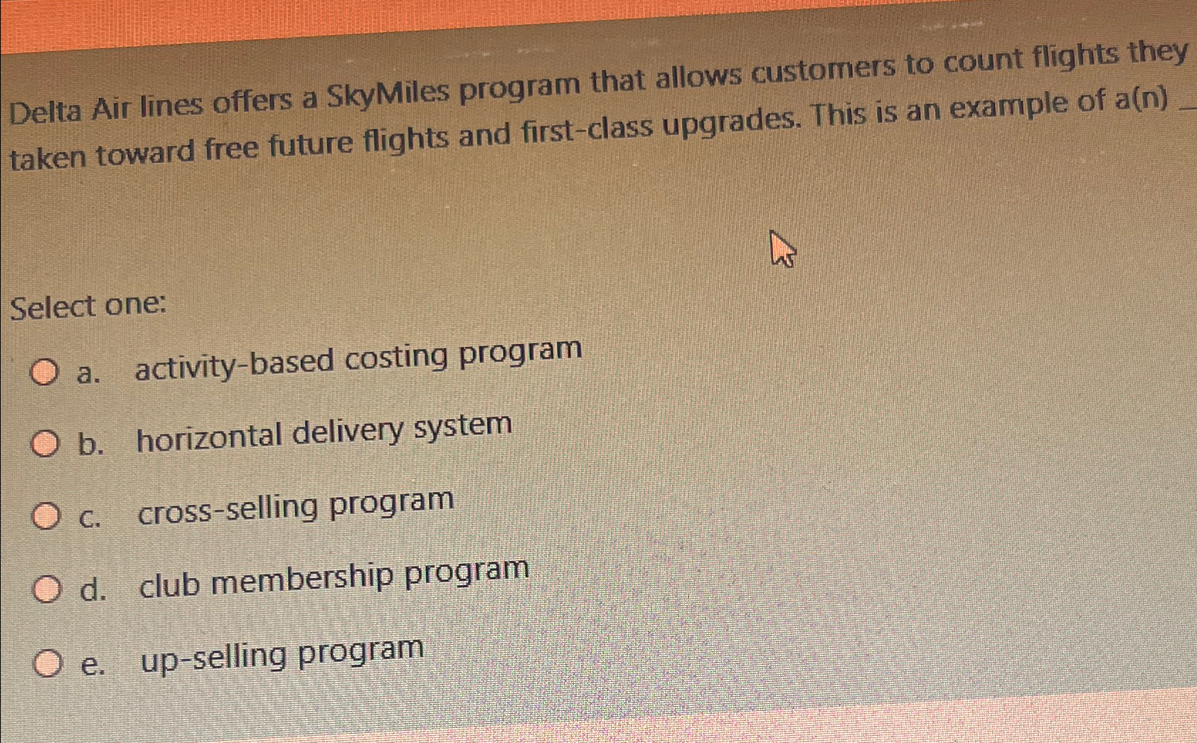 Delta Air lines offers a SkyMiles program that