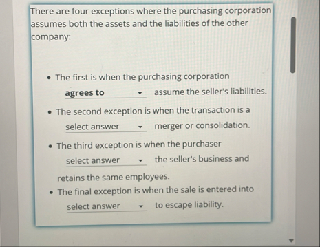 There are four exceptions where the purchasing