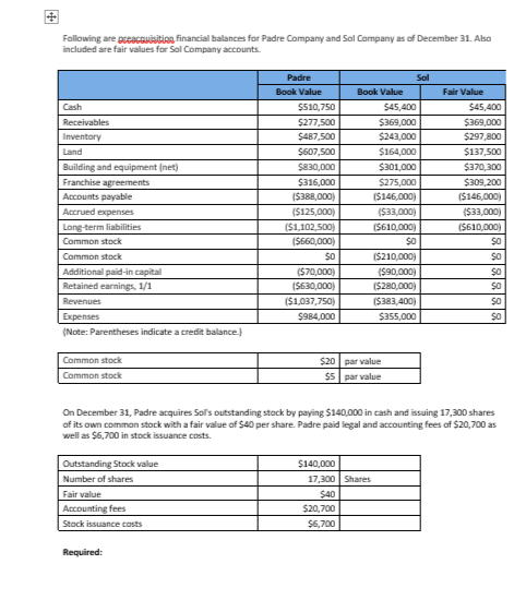 3 . 1 . Please include all formulas!!! Following