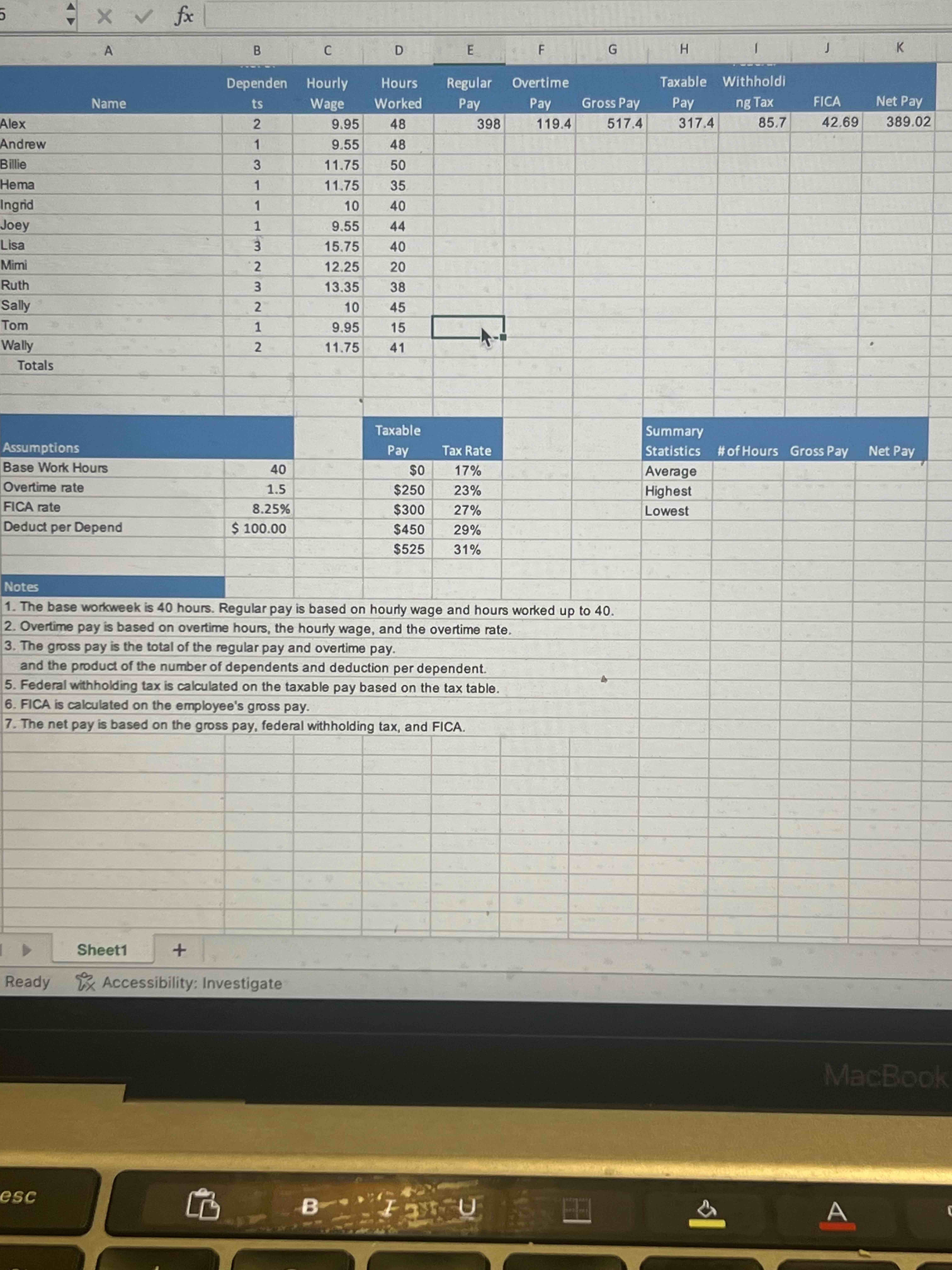 ownload the Excel Assignment # 2 File and save