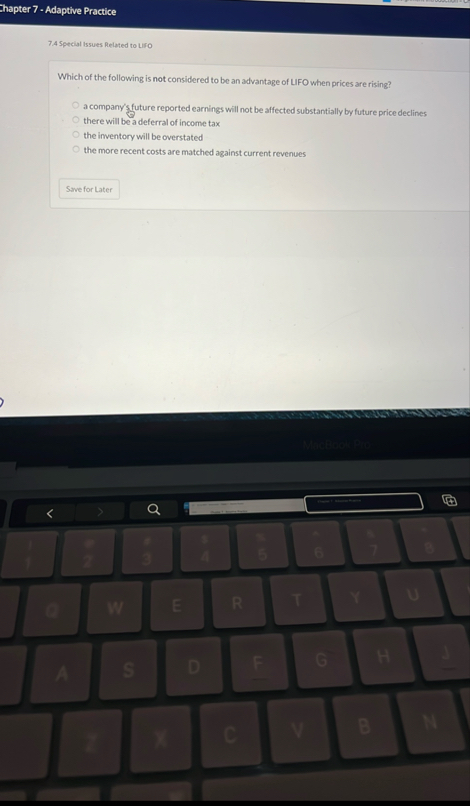 hapter 7 - Adaptive Practice 7 . 4 Special issues
