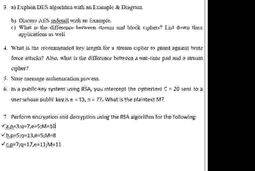 b ) Discuss AES Indetall with an Example