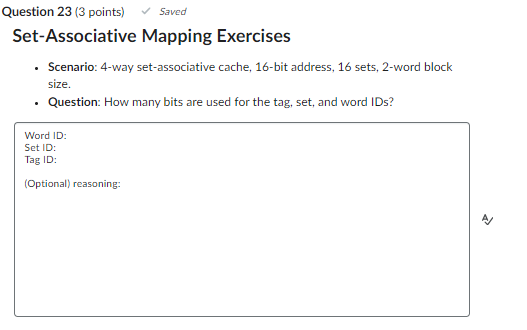 Question 2 3 ( 3 points ) Set - Associative