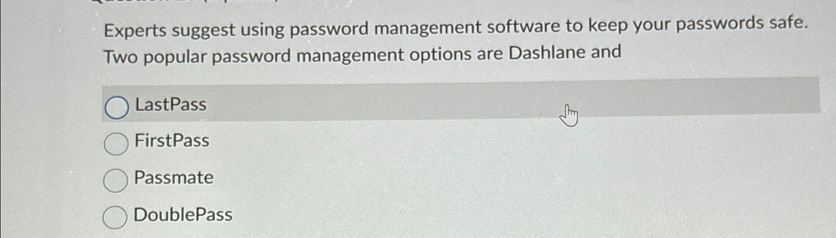 Experts suggest using password management