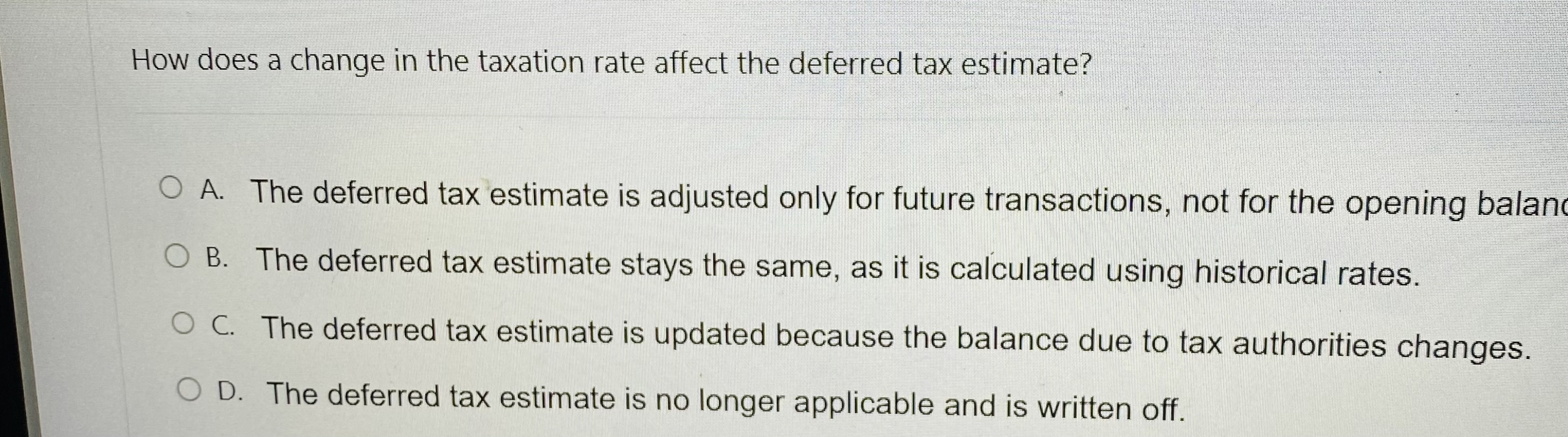 How does a change in the taxation rate affect the