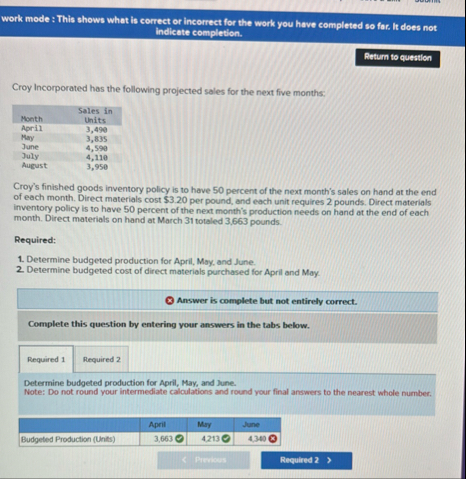 work mode : This shows what is correct or