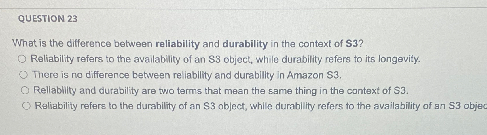 QUESTION 2 3 What is the difference between