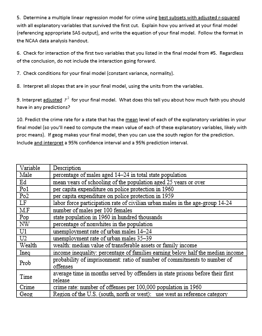 Give me the sas code that would help me to solve