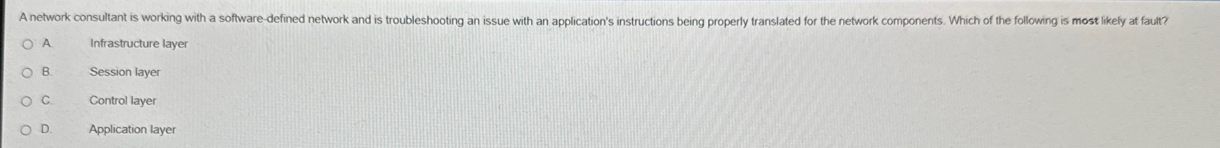 A network consultant is working with a software -