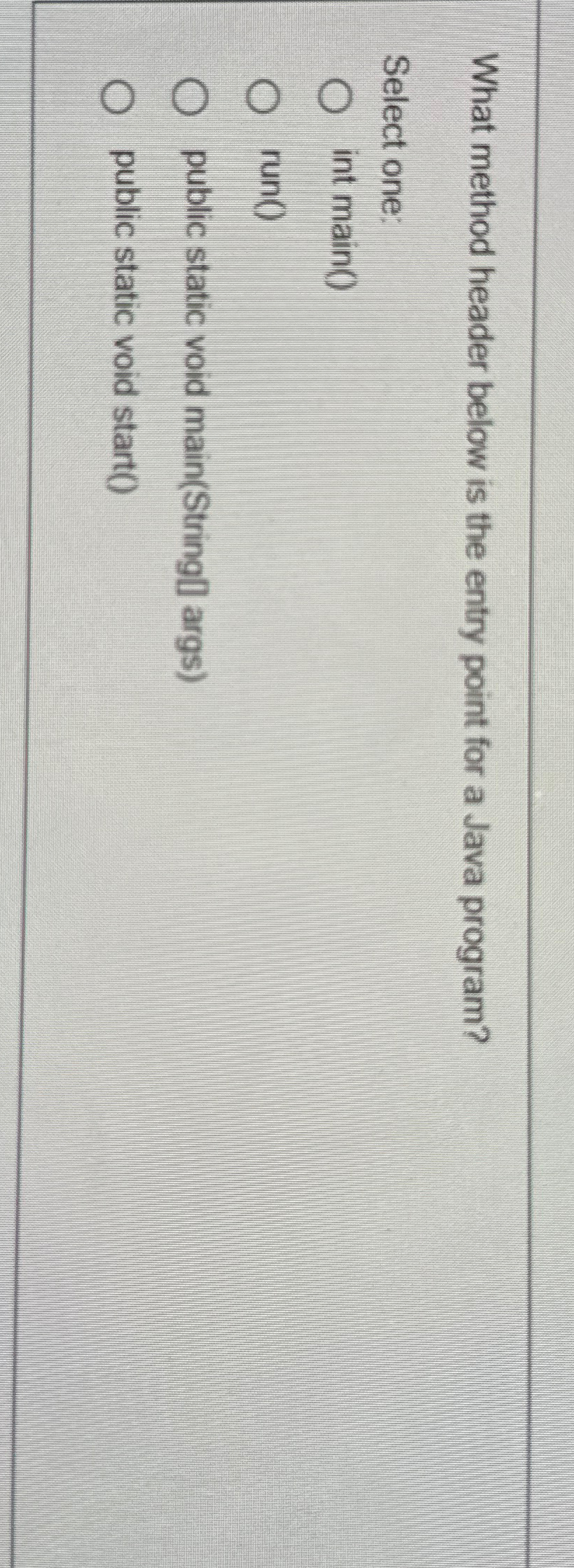 What method header below is the entry point for a