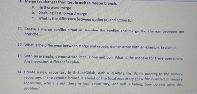 1 0 . Merge the changes from test branch to