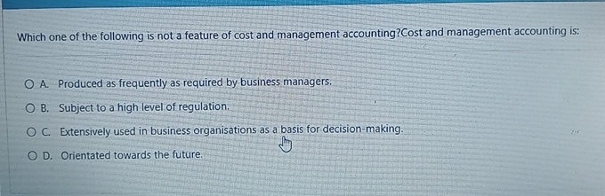 Which one of the following is not a feature of