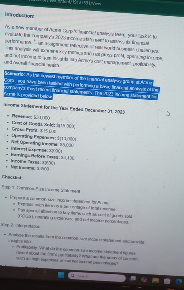 Introduction: As a new member of Acme Corp. ' s