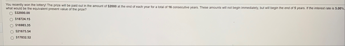 what would be the equivalent present value of the