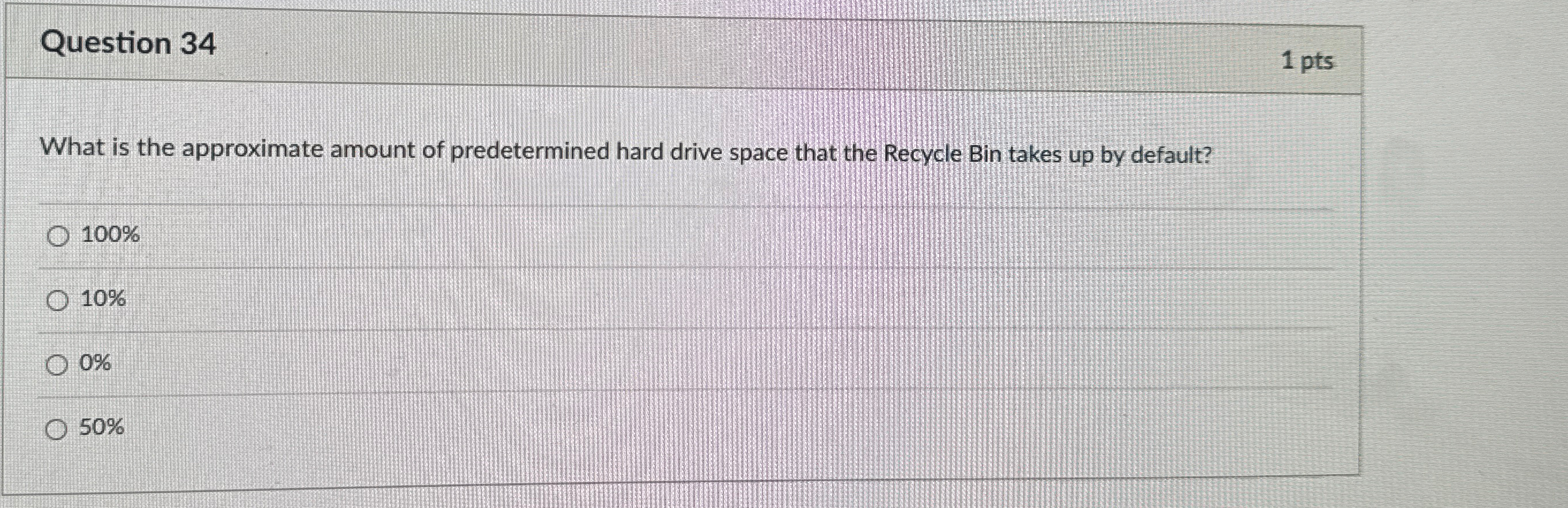 Question 3 4 1 pts What is the approximate amount