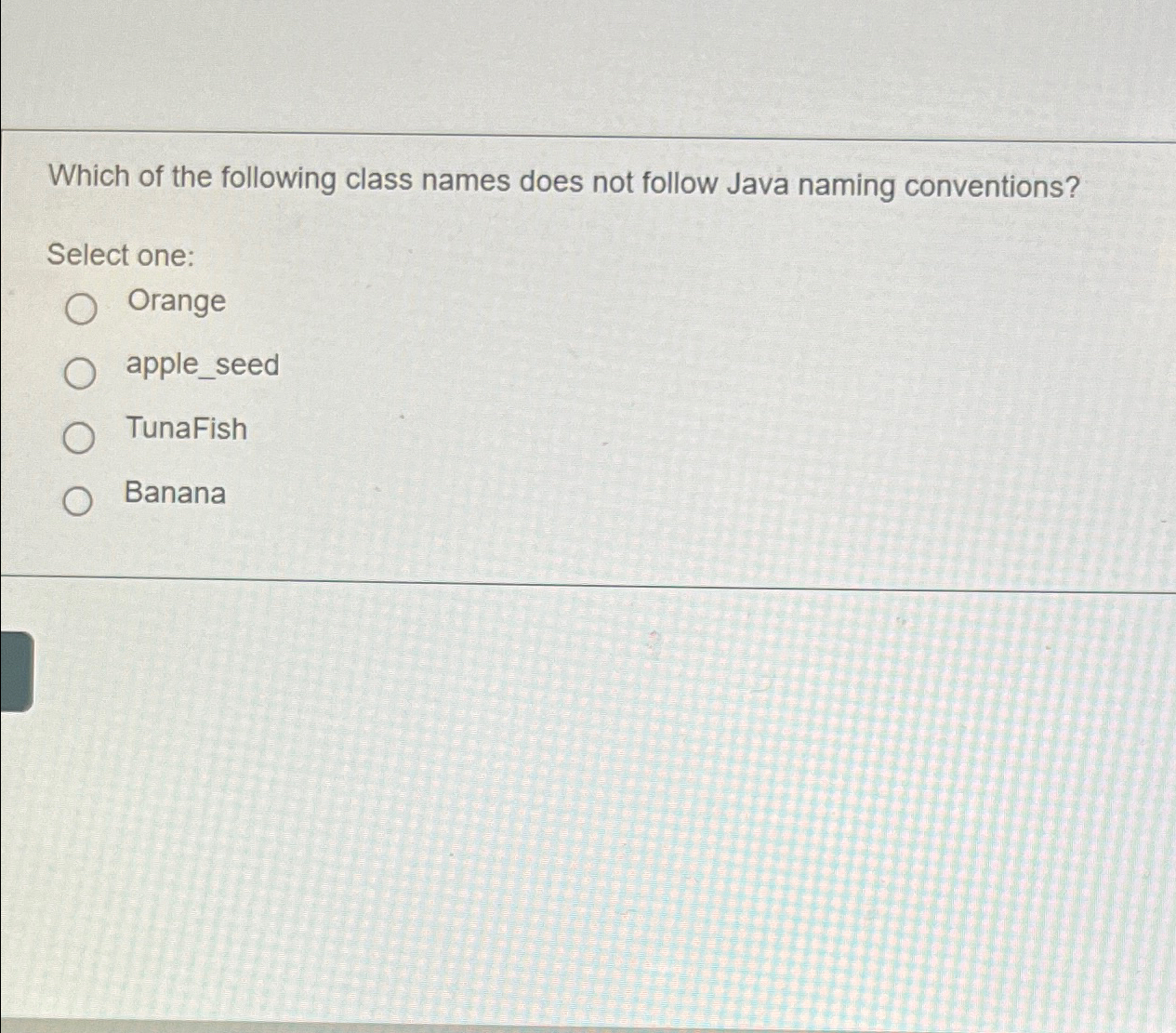 Which of the following class names does not