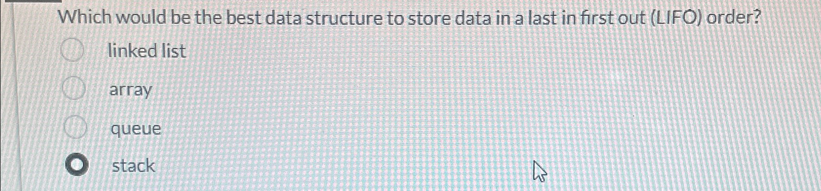 Which would be the best data structure to store